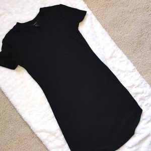 Black T-shirt dress